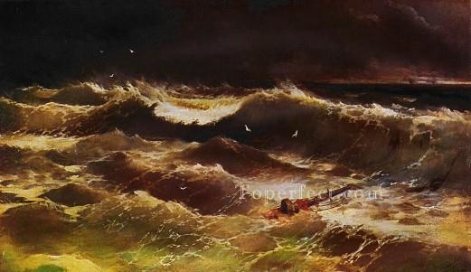 tormenta 1886 paisaje marino Ivan Aivazovsky Pintura al óleo